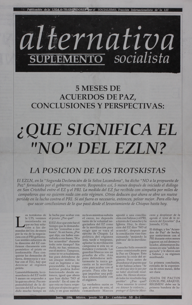¿Qué significa el "No" del EZLN?