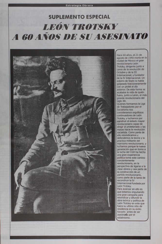 León Trotsky: A 60 años de su asesinato