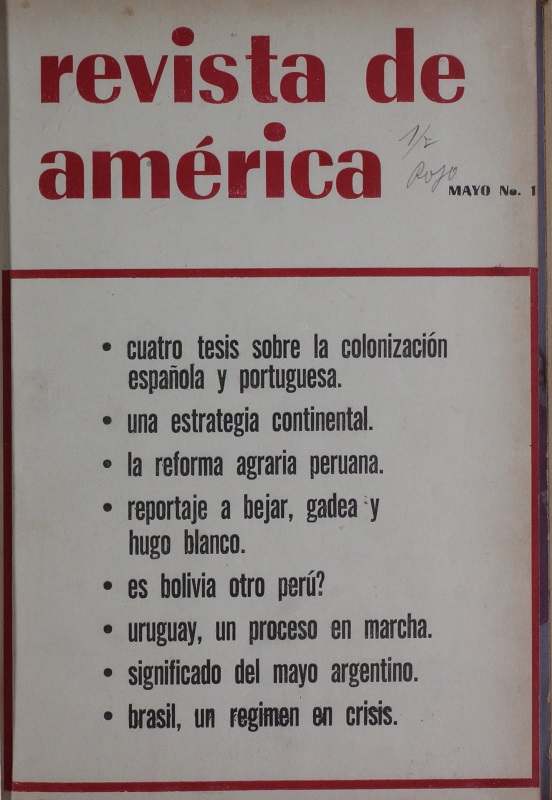 Revista de América Nro. 1