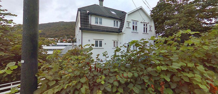 La casa de Konrad Knudsen, donde vivieron Natalia y Trotsky en Noruega
