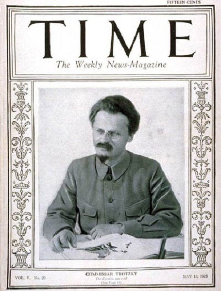 Trotsky es tapa de la revista norteamericana Times en mayo de 1925.