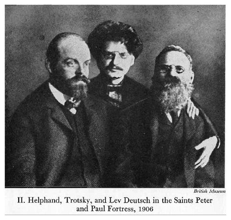 Parvus, Trotsky y Deutsch (1906)