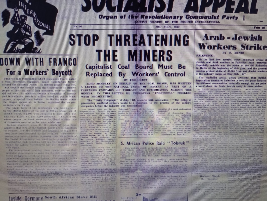 Huelga de los trabajadores árabes y judíos 